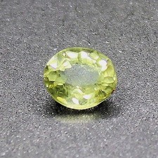 Fine Bright PALLASITIC PERIDOT 0.27 carat VS Faceted Meteoritic Olivine SEYMCHAN picture