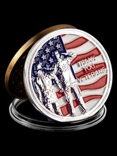 Thank You Veterans Silver Challenge Coin picture