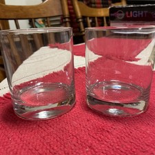 Libbey Thick Base Heavy Rocks High-Ball Glasses 3-3/4” Tall picture