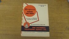 Vintage 1954 Nicopress National Telephone Supply Tool Catalog NO 37  picture