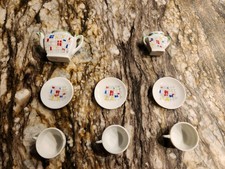 ​Vtg 50-60s Miniature Japanese Ceramic Tea Set - Mid-Century Modern picture