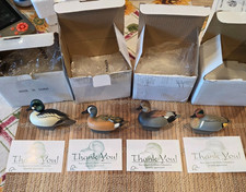 Ducks Unlimited Jett Brunet Mini Duck Decoy 11 decoys 2001 Black Duck Rudy Duck picture