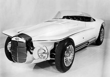 An unusual looking concept car late 1950s or early 1960s Old Photo picture