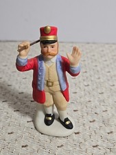 Vintage LEFTON COLONIAL VILLAGE #10961 1996 Band Leader w/ Baton Mini Figurine picture