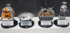 Custom Display Stands With Nameplates For Johnny Lightning Lost In Space 4 Pack picture
