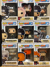 Funko Pop Naruto Shippuden Exclusive Vinyl Figure Mixed Lot 9 Pack Boxed picture