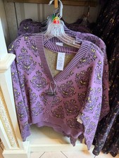 Disney Parks 2026 The Haunted Mansion Wallpaper Cardigan Sweater XL 1X New picture