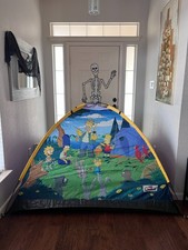 Vintage The Simpsons Kids Camping Tent Homer Bart Lisa Marge Dome Tent Complete picture
