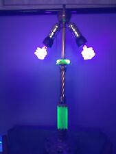 Antique Art Nouveau Lamp With Jadeite/Uranium Glass Spacers, Rewired picture