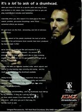 ATTACK Drumheads - Terry Bozzio - 2007 Print Advertisement picture