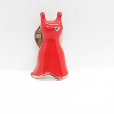 Go Red For Women Lapel Pin American Heart Association #2 Red Dress & Heart picture