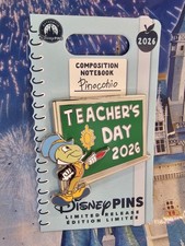 New 2026 Disney Parks Teacher's Day Jiminy Cricket Pin Limited Release picture