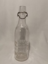 c1890s M. H. Cobe & Co. Boston, Mass., Clear Blown Blob Top Beer Bottle picture
