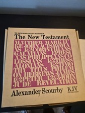 Vintage Talking Bible New Testament KJV 15 Record Set Alexander Scourby Braille picture