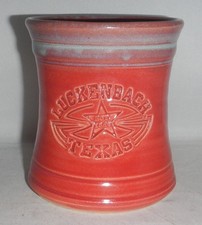 Luckenbach Texas TX Embossed Ceramic Hill Country Pottery Coffee Mug Cup picture