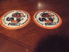 Woollybear Festival 3 Inch Coaster Set of 2 Vermillion Ohio Dick Goddard Fox 8 picture