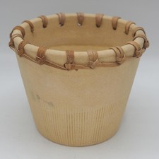 Terra Cotta Planter w/ Woven Leather Accent picture
