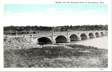 Vintage Postcard Bridge on the Maumee River Perrysburg Ohio OH c.1915-1930  W343 picture