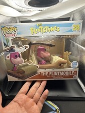 Funko Pop Rides 28 The Flintstones The Flintmobile with Dino Exclusive Vaulted picture