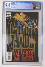 GAMBIT #1 - CGC 9.8 - Key Issue EMBOSSED GOLD FOIL LOGO 1993 1ST SOLO GAMBIT picture