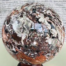 Natural Money agate Crystal Sphere Ball healing 6.3LB picture