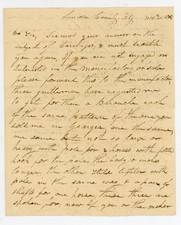1838 Lincoln County KY Stampless Letter Barouche Carriages Order Hartford CT picture