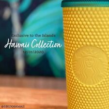 Starbucks Hawaii Edition 2020 Venti Pineapple Cup Tumbler Matte Studded 24oz NEW picture