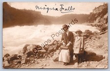 K61/ Niagara Falls New York RPPC Postcard c1910 Rapids Mother Child 465 picture