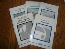 1998 Ford Contour Owner's Guide Manual Package - Glove Box  picture
