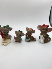 VTG 4 Josef Originals Christmas Mouse Mice Figuring Set Japan Christmas Decor picture