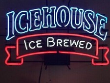 New Icehouse Ice Brewed Beer Neon Light Sign 24