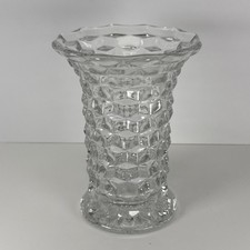 Antique Elegant Glass FOSTORIA American TALL 7” Inch Flared Top Vase Mint A+ picture