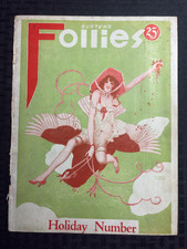1925 Dec 1925 BURTEN'S FOLLIES Magazine COVER ONLY Holiday Number VG 4.0 picture