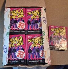 1990 Topps New Kids on the Block Series 2 Box of 37 Unopened Wax Packs NKOTB picture
