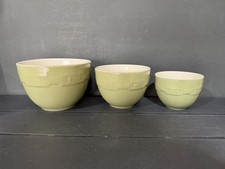 LONGABERGER WOVEN TRADITIONS SAGE3 Piece Nesting Bowl Set (G16**) picture