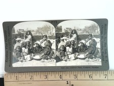 Children's Feast Jerusalem Stereoview Keystone View Co. Palestine 1900s picture