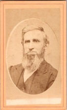 Bearded Older Man, Ionia, Mich, ca 1870s, CDV Photo, #5063 picture