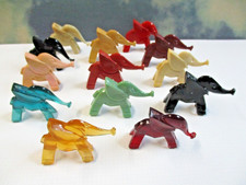 Vintage Nosco Don Manning Art Deco Lucite Elephants Opaque & Translucent Lot picture