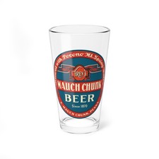 Frey's Mauch Chunk Beer Pennsylvania Jim Thorpe 1930s Retro Brewery Pint Glass picture
