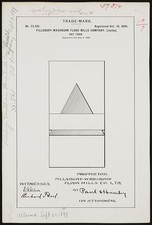 Pillsbury-Washburn Flour Mills Co 1899 Oat Food Trademark Triangle Design picture