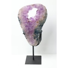 Brazilian Amethyst Crystal Portal Slice on Stand | Natural Home Decor picture