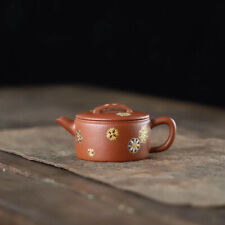 Enamel 140cc Yixing Zisha Purple Clay JiangpoNi Handmade Eggshell Hanwa Teapot picture