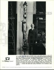 1994 Press Photo American physicist Robert Goddard featured in a Disney special picture