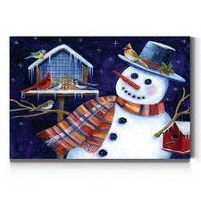 Renditions Gallery Canvas Wall Art Dapper Snowman 24x36 LT20 picture