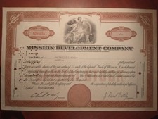 J. Paul Getty - 1953 Stock Certificate signed by World Richest Man J Paul Getty picture