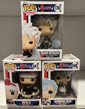 Funko Pop Bleach Bundle Renji #347 Toshiro #1700 Grimmjow #349 Exclusives picture