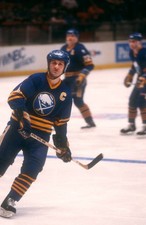Gilbert Perreault Buffalo Sabres skates on the ice at an NHL game - Old Photo 8 picture