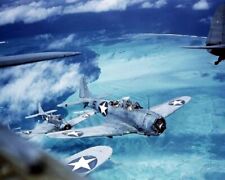 U.S. Marine Corps Douglas SBD-3 Dauntless over Midway 8x10 WWII WW2 Photo 428 picture