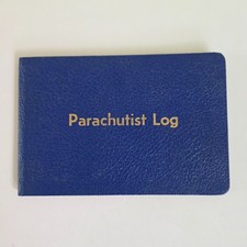 Vintage Parachutist's Logbook Military Memorabilia picture