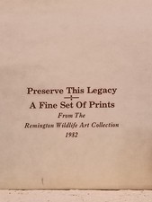 Remington Wildlife Art Collection 1982 New Morning Old Traditions 4-Prints picture
